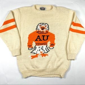 Vintage Hand Made Auburn University Sweater - L
